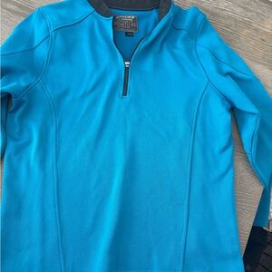 Spyder Teal and Black Quarter-Zip Pullover